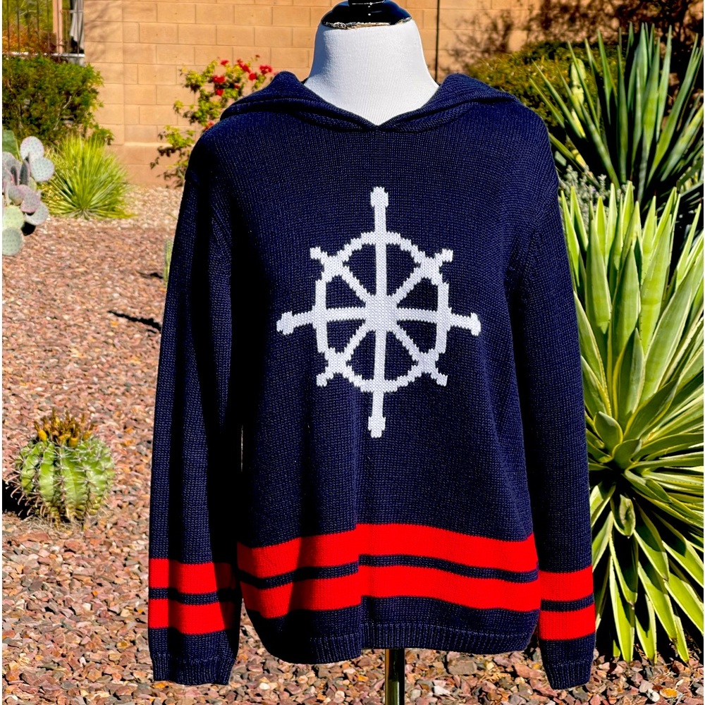 VILLAGER SPORT PETITE KNIT SWEATER